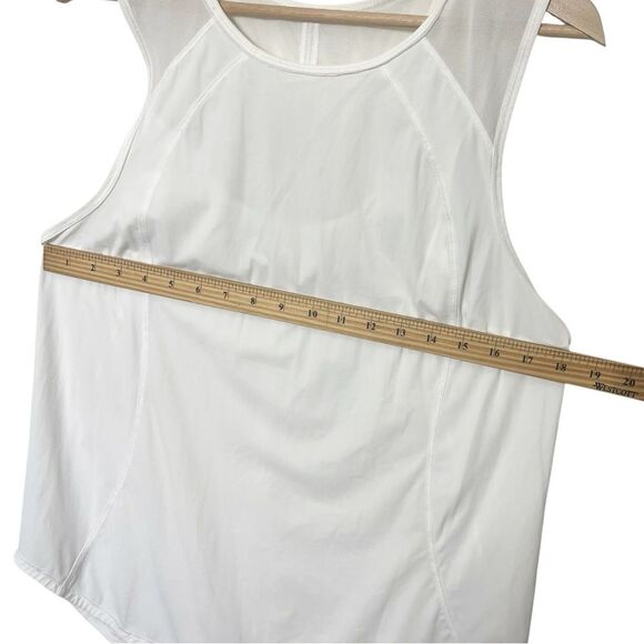 Lululemon Sculpt Tank Women’s Size Large White Sleeveless Mesh Back Activewear - Picture 7 of 10